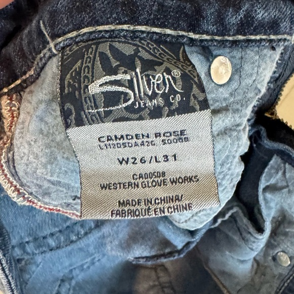 Silver Distressed Skinny Jeans - Picture 16 of 16